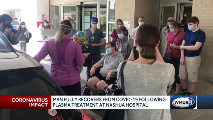 Man considered near death from COVID-19 leaves NH hospital after receiving plasma